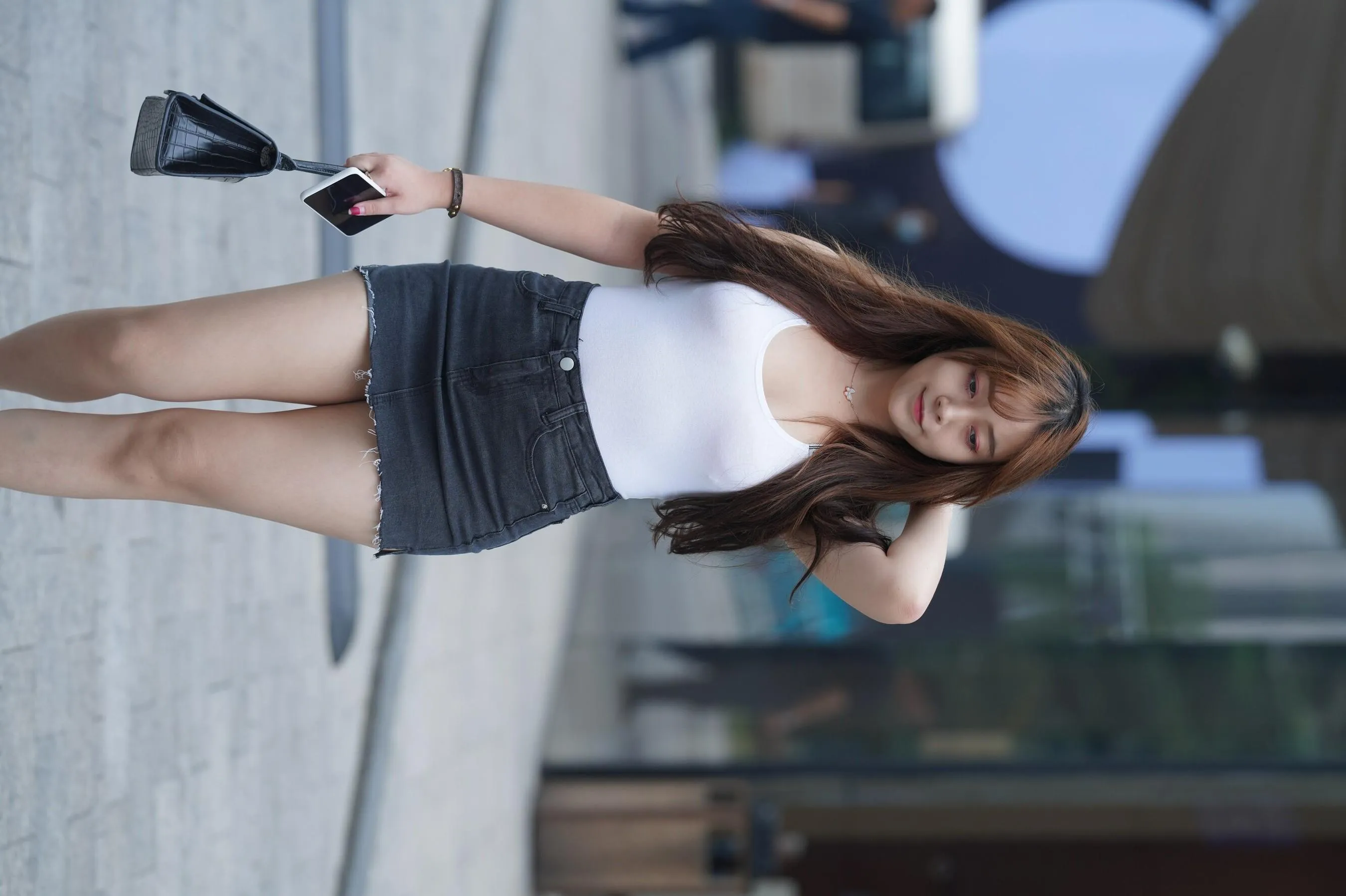 [魔镜街拍] NO.131 微胖的牛仔短裙美女 [505P]插图6